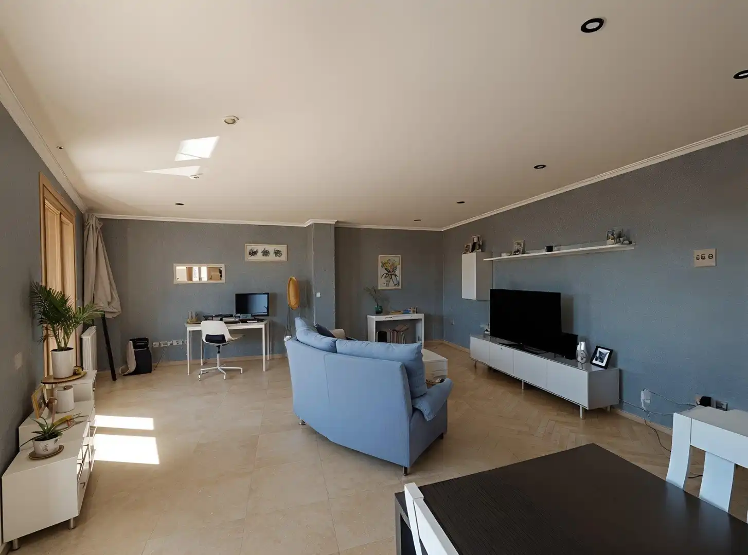 Wohnzimmer von Dachboden zum Verkauf in Benigànim mit Klimaanlage, Heizung und Terrasse
