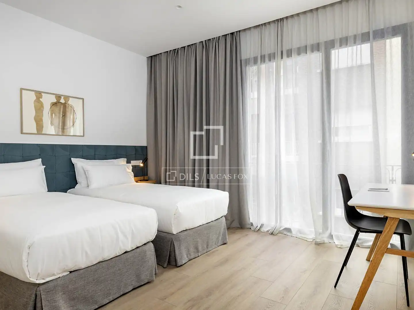 Bedroom of Flat for rent in Barcelona  with Air Conditioner, Heating and Parquet flooring