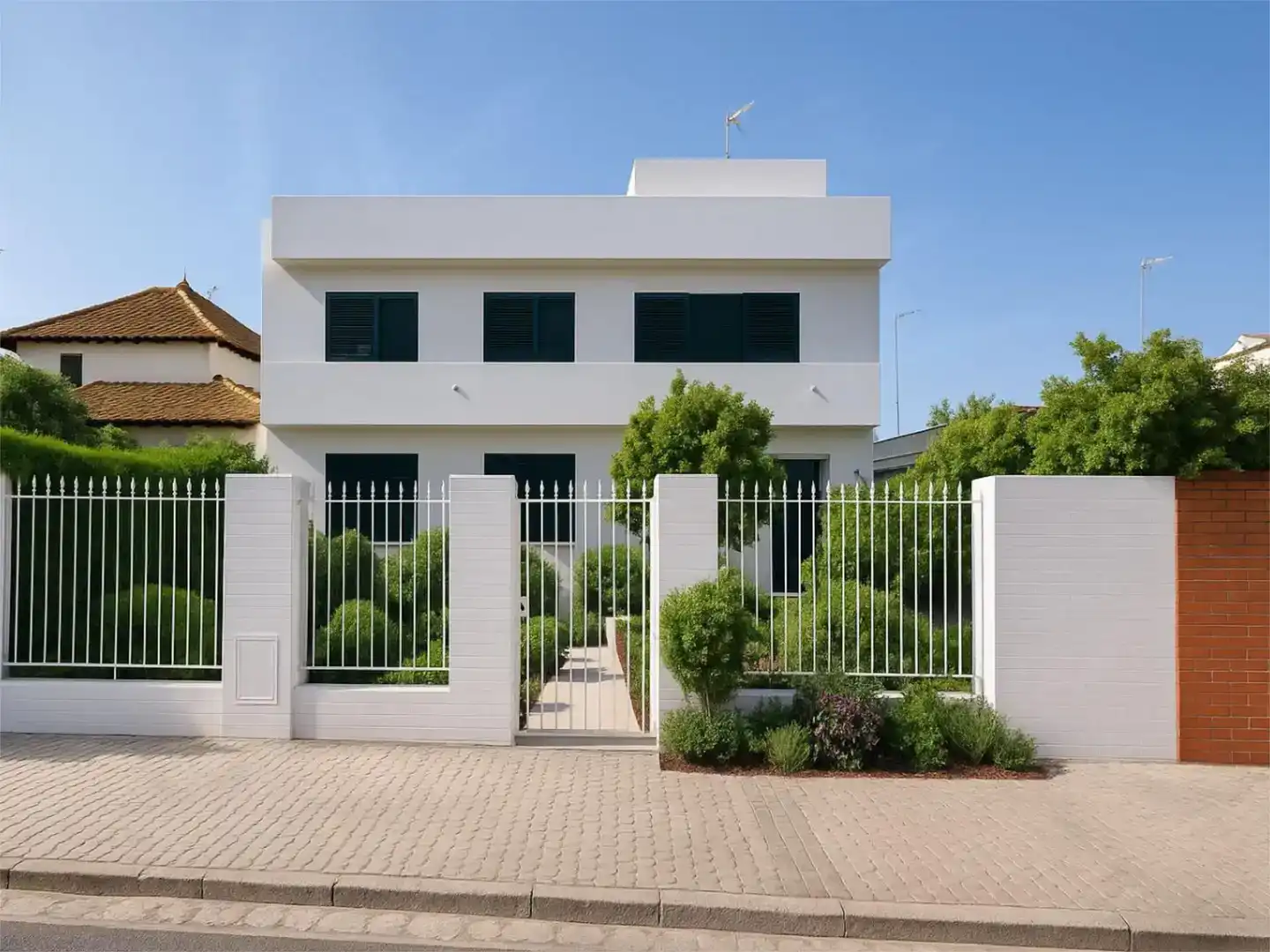 Vista exterior de Pis en venda en Sevilla amb Aire condicionat, Jardí privat i Parquet
