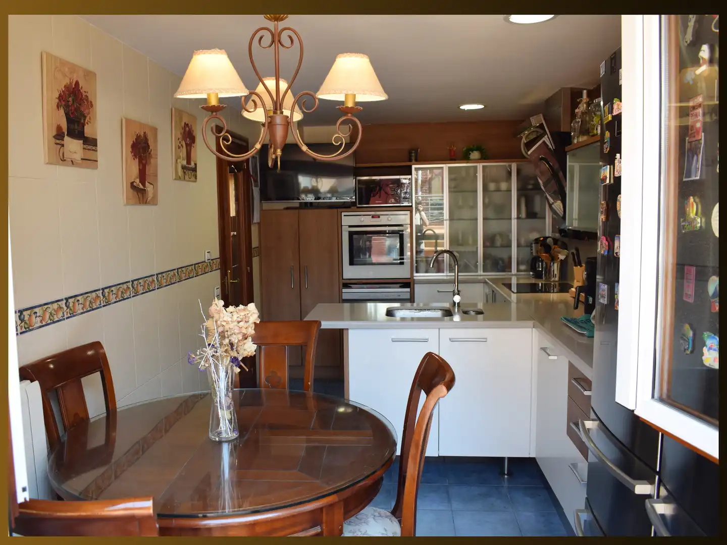 Cocina de Casa adosada en venta en Lardero con Aire acondicionado, Calefacción y Terraza