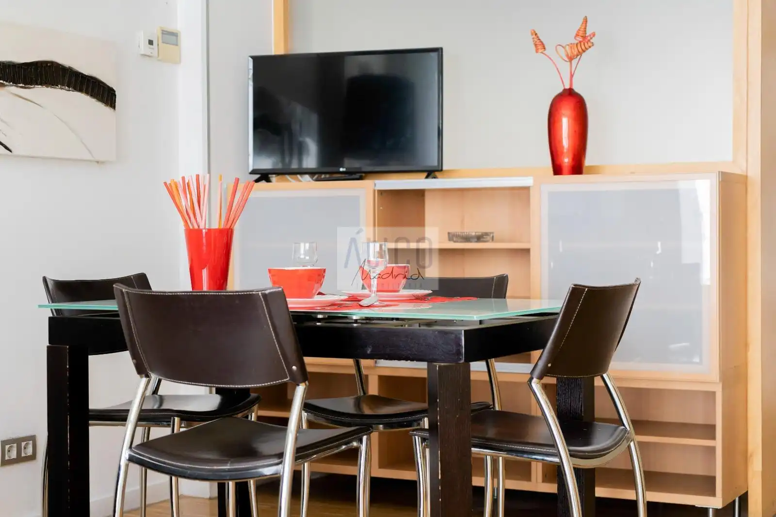 Comedor de Piso de alquiler en Madrid con Aire acondicionado, Calefacción y Terraza