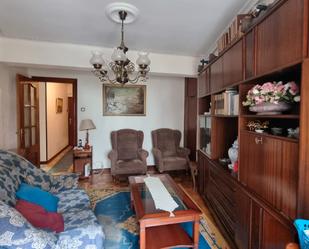 Living room of Flat for sale in Santander  with Heating, Parquet flooring and Furnished