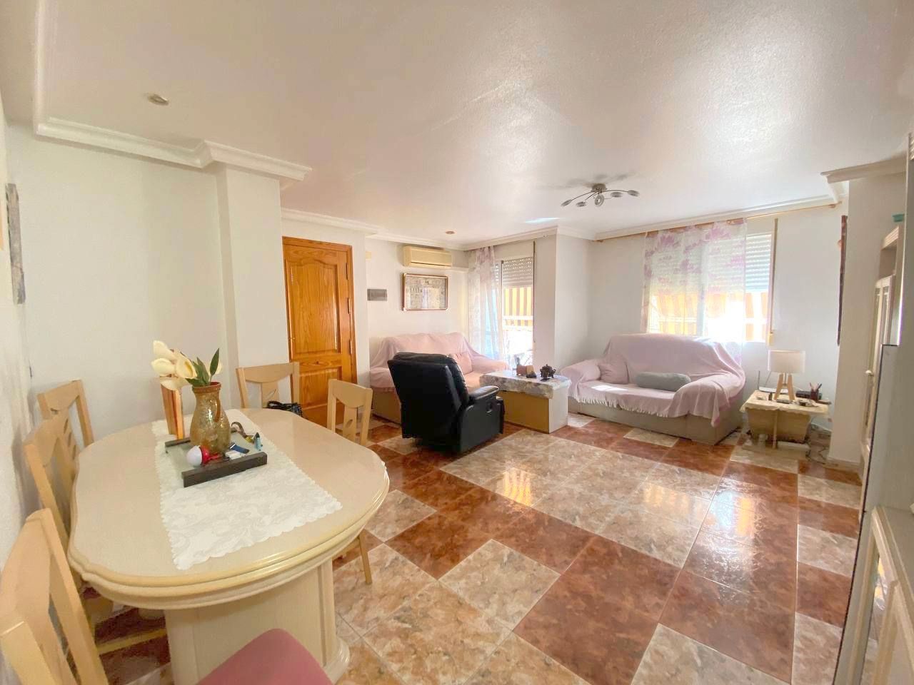 Exterior view of Single-family semi-detached for sale in Águilas  with Air Conditioner, Terrace and Furnished