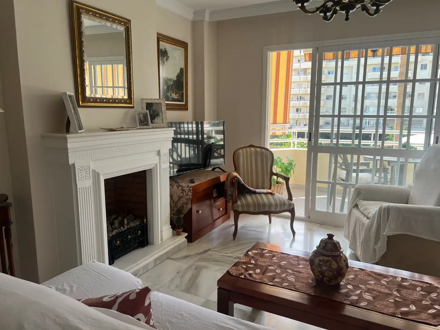 Living room of Flat for sale in Málaga  with Terrace and Community pool