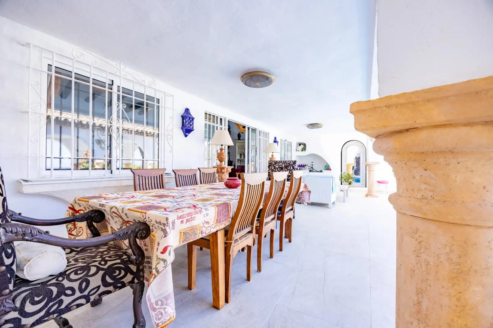 Terrassa de Casa o xalet de lloguer en Marbella amb Aire condicionat, Jardí privat i Terrassa
