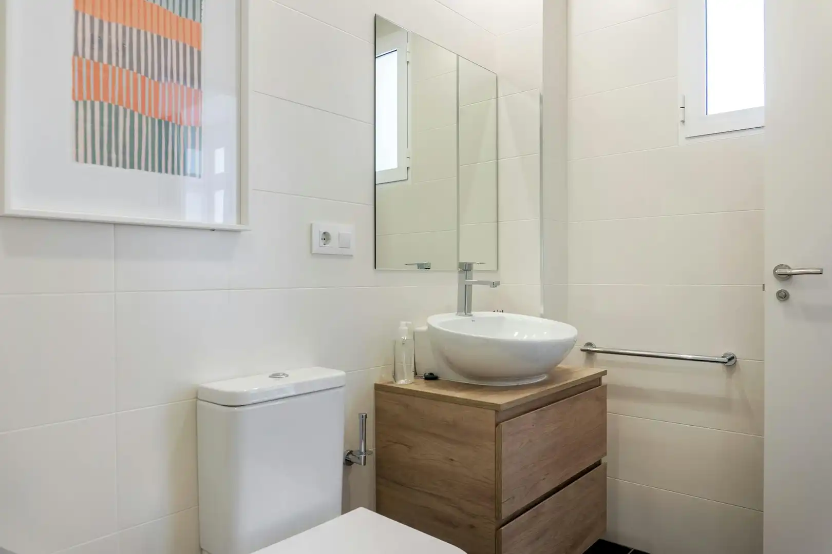 Badezimmer von Wohnung zur Miete in Valencia mit Klimaanlage, Heizung und Möbliert