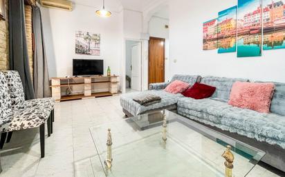 Living room of Flat to rent in  Valencia Capital  with Air Conditioner and Balcony