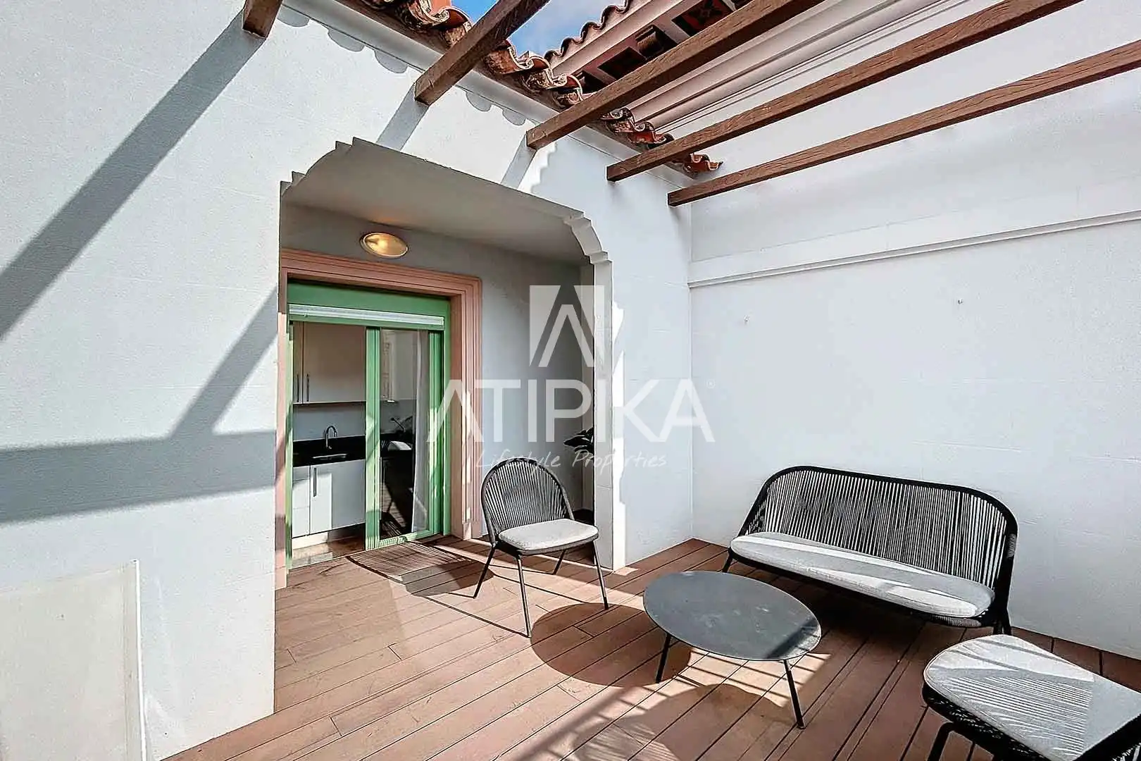 Terrasse von Wohnung zur Miete in Barcelona mit Klimaanlage, Parkett und Terrasse