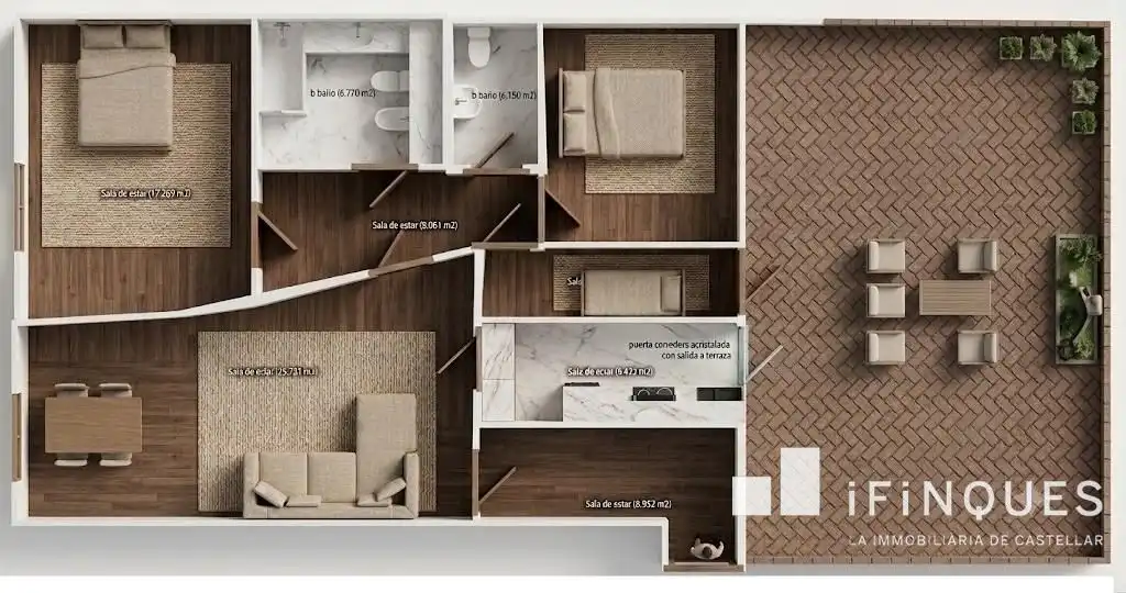 Planta baja en venta en Castellar del Vallès con Calefacción, Terraza y Internet