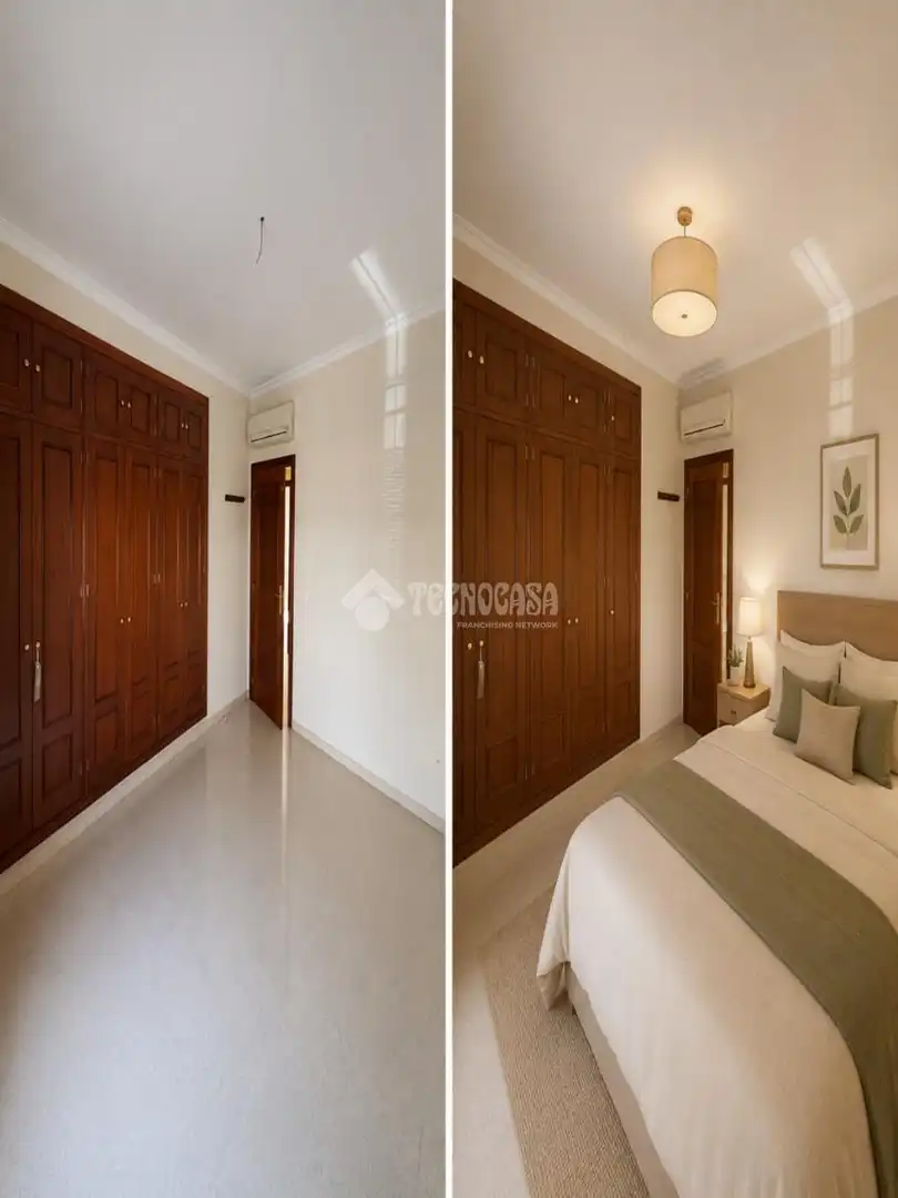 Habitación de Casa adosada en venta en La Rinconada con Aire acondicionado y Calefacción