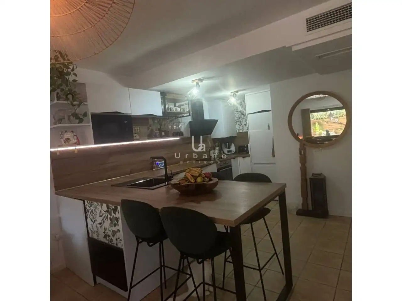 Küche von Wohnung zum Verkauf in Murcia mit Klimaanlage, Heizung und Privatgarten