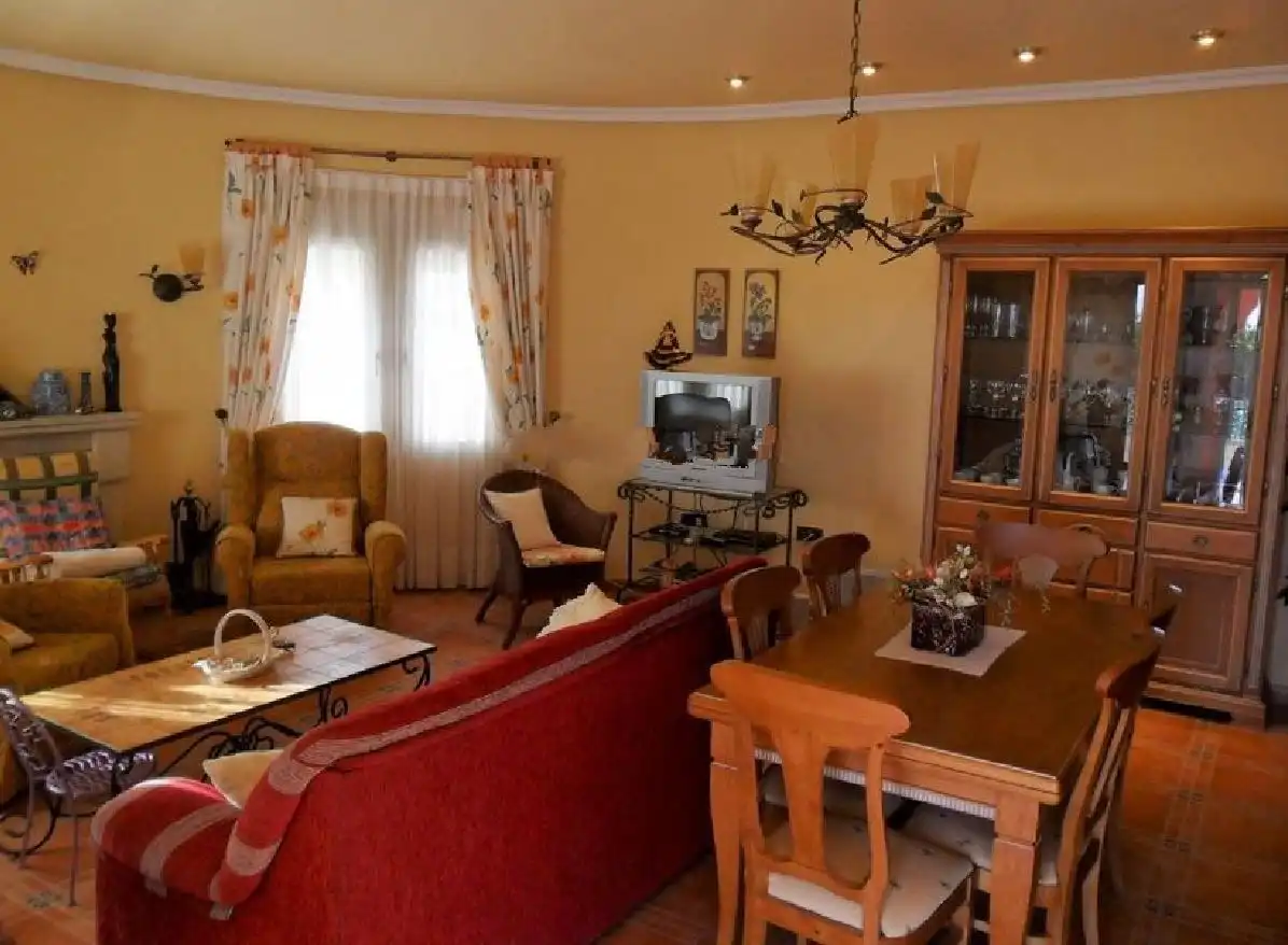 Wohnzimmer von Haus oder Chalet zur Miete in Orihuela mit Klimaanlage, Heizung und Privatgarten