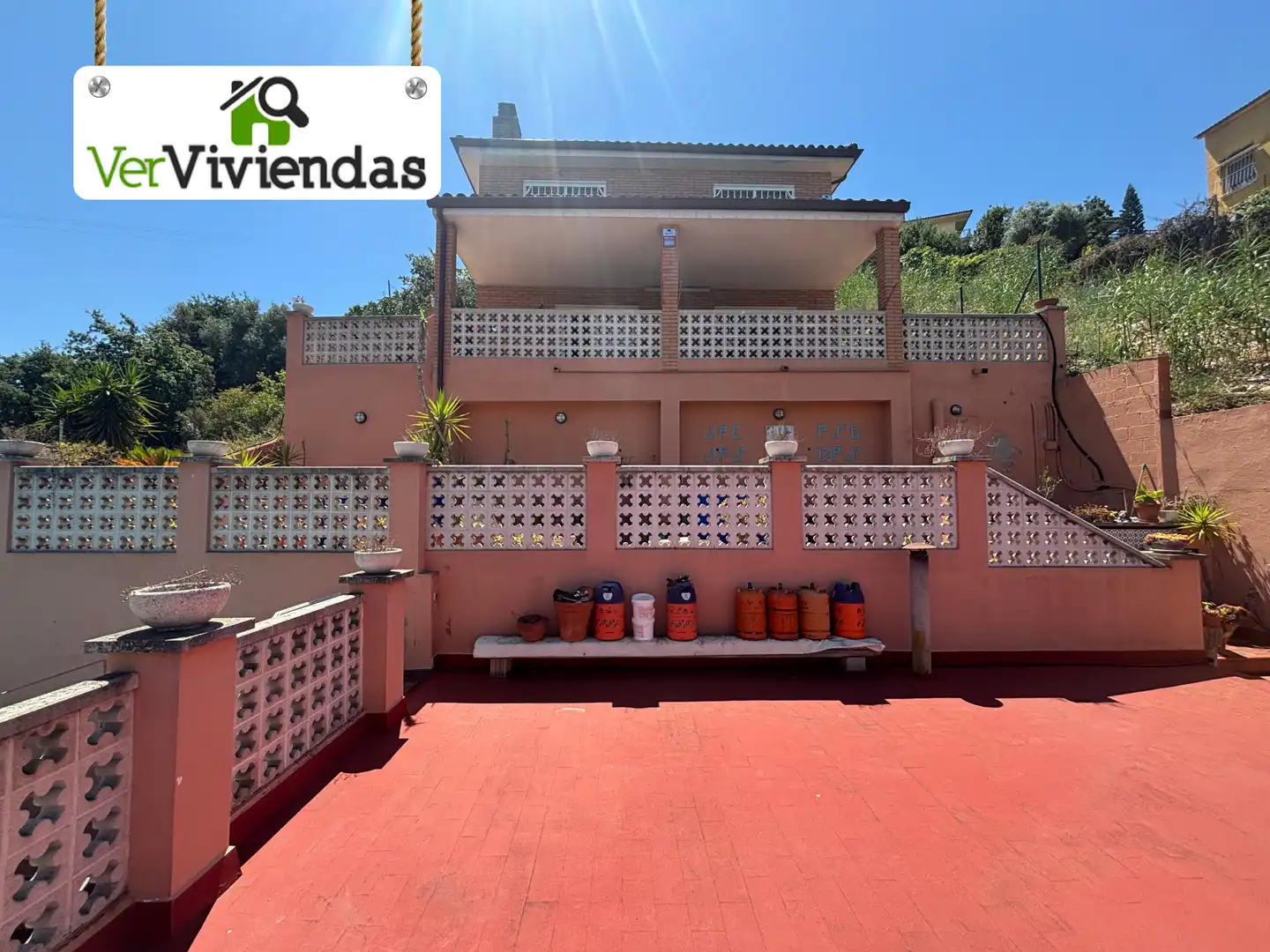 Exterior view of Houses for sale in Cervelló  with Air Conditioner, Heating and Private garden
