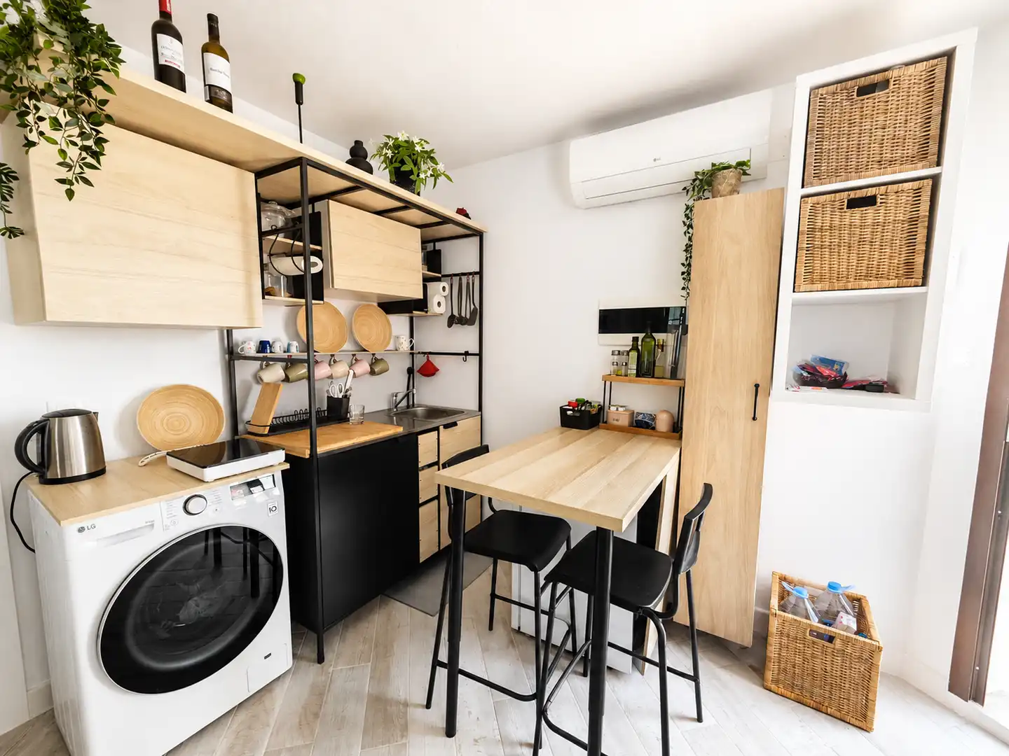 Cocina de Estudio en venta en Antigua con Aire acondicionado, Amueblado y Piscina comunitaria