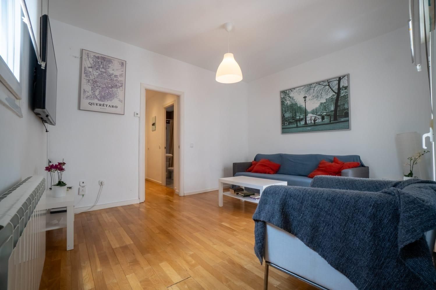 Living room of Flat for sale in  Madrid Capital