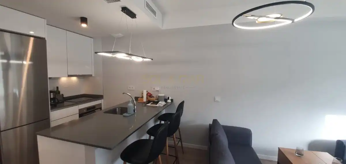 Cocina de Apartamento en venta en Mijas con Aire acondicionado, Calefacción y Terraza