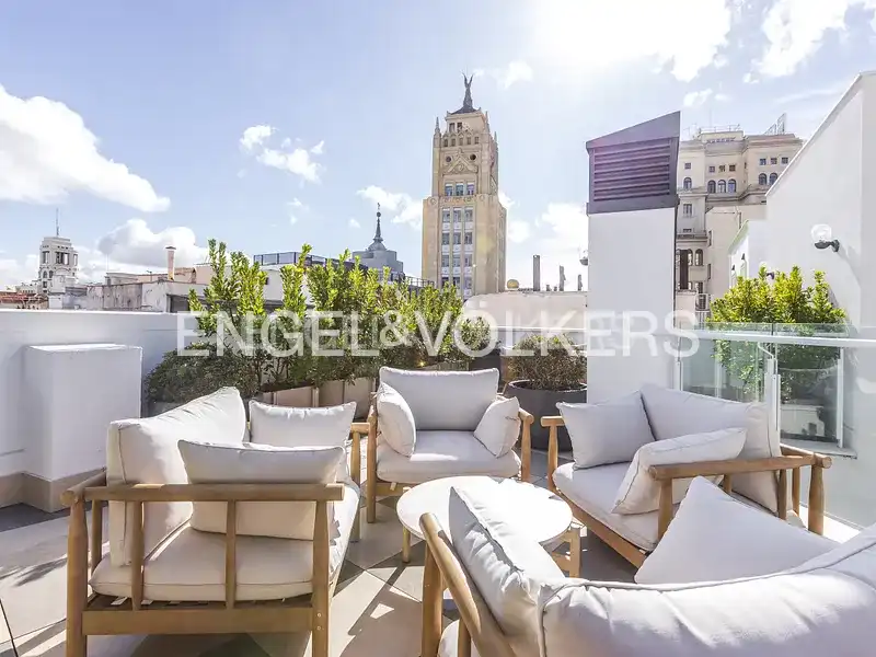 Terrace of Flat for rent in Madrid  with Air Conditioner, Heating and Swimming Pool