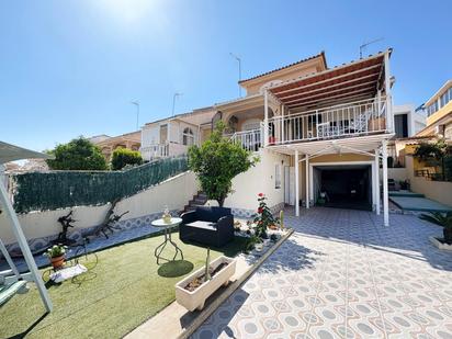 Exterior view of Single-family semi-detached for sale in Torrevieja  with Private garden, Terrace and Storage room