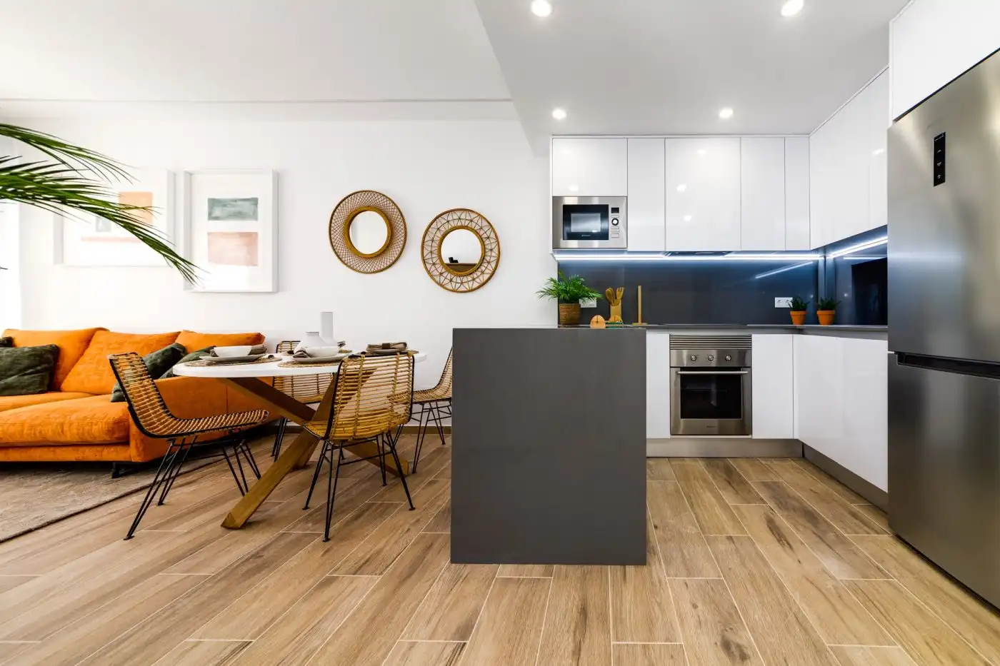 Cuina de Apartament en venda en Villamartín amb Aire condicionat, Calefacció i Jardí privat