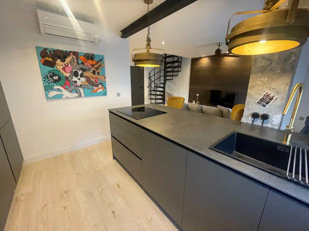 Cocina de Ático en venta en Daimús con Aire acondicionado, Jardín privado y Terraza