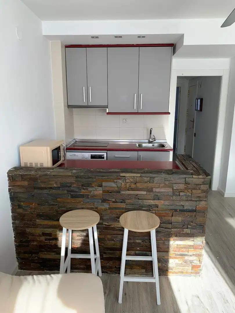 Cocina de Apartamento de alquiler en  Zaragoza Capital con Calefacción, Parquet y Amueblado