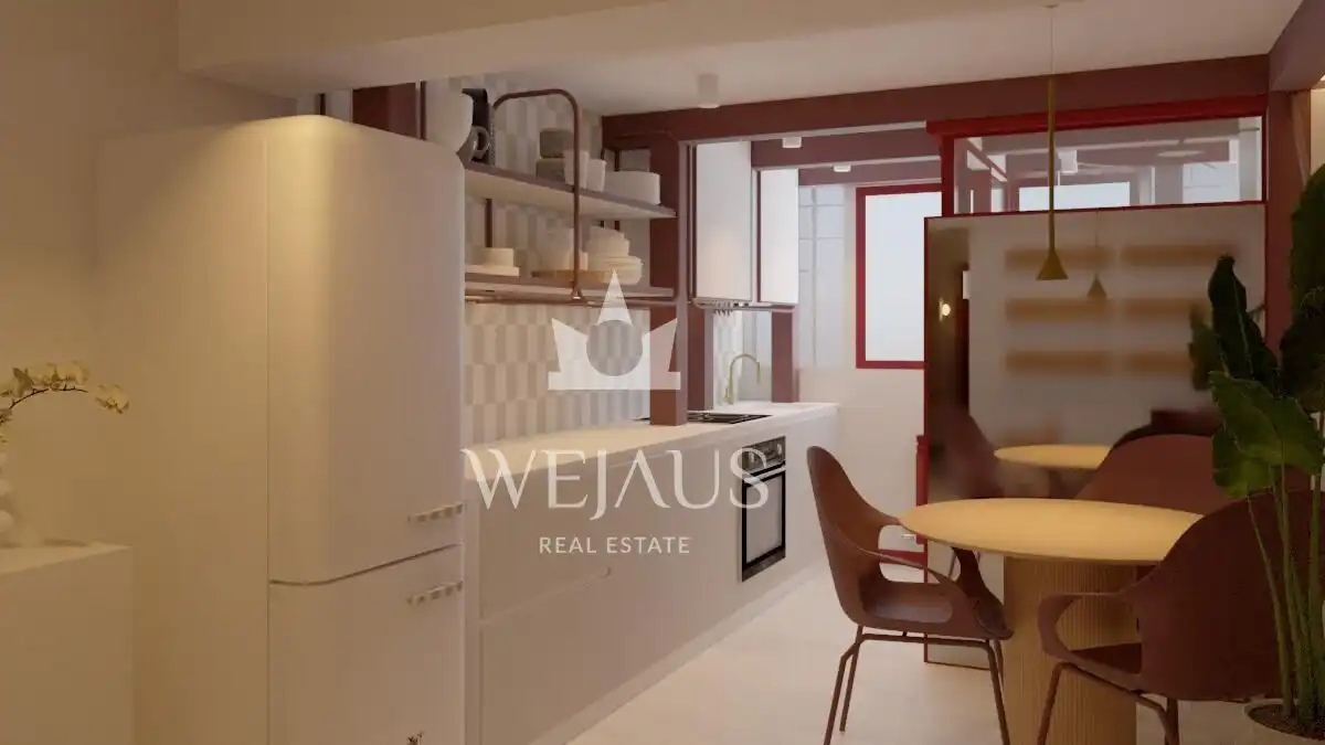 Küche von Wohnung zum Verkauf in Santander mit Heizung, Möbliert und Balkon