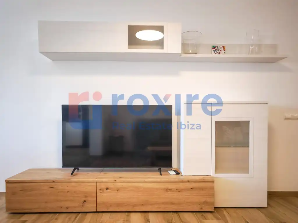 Wohnzimmer von Maisonette zur Miete in Sant Josep de sa Talaia mit Klimaanlage, Terrasse und Möbliert