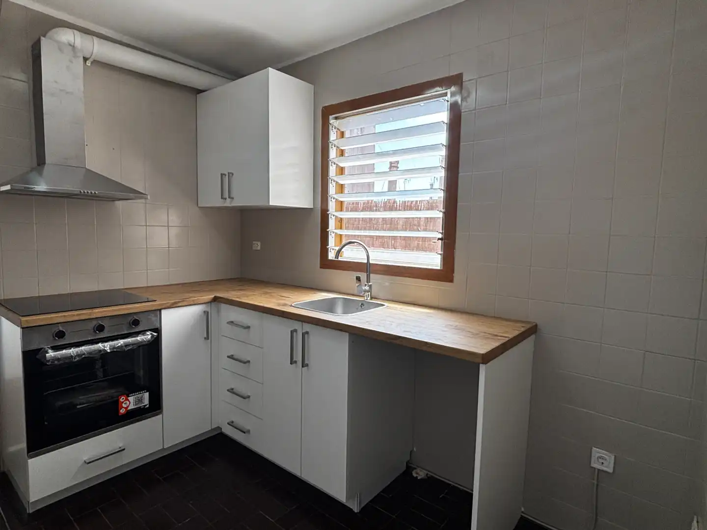Kitchen of Flat for sale in Terrassa  with Heating, Parquet flooring and Terrace