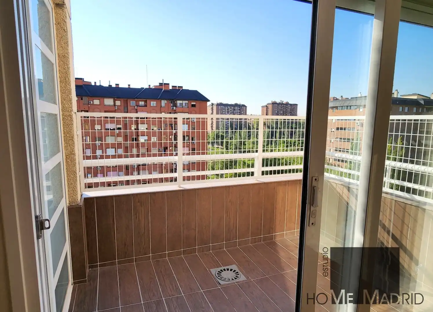 Terraza de Piso de alquiler en Madrid con Aire acondicionado, Calefacción y Parquet
