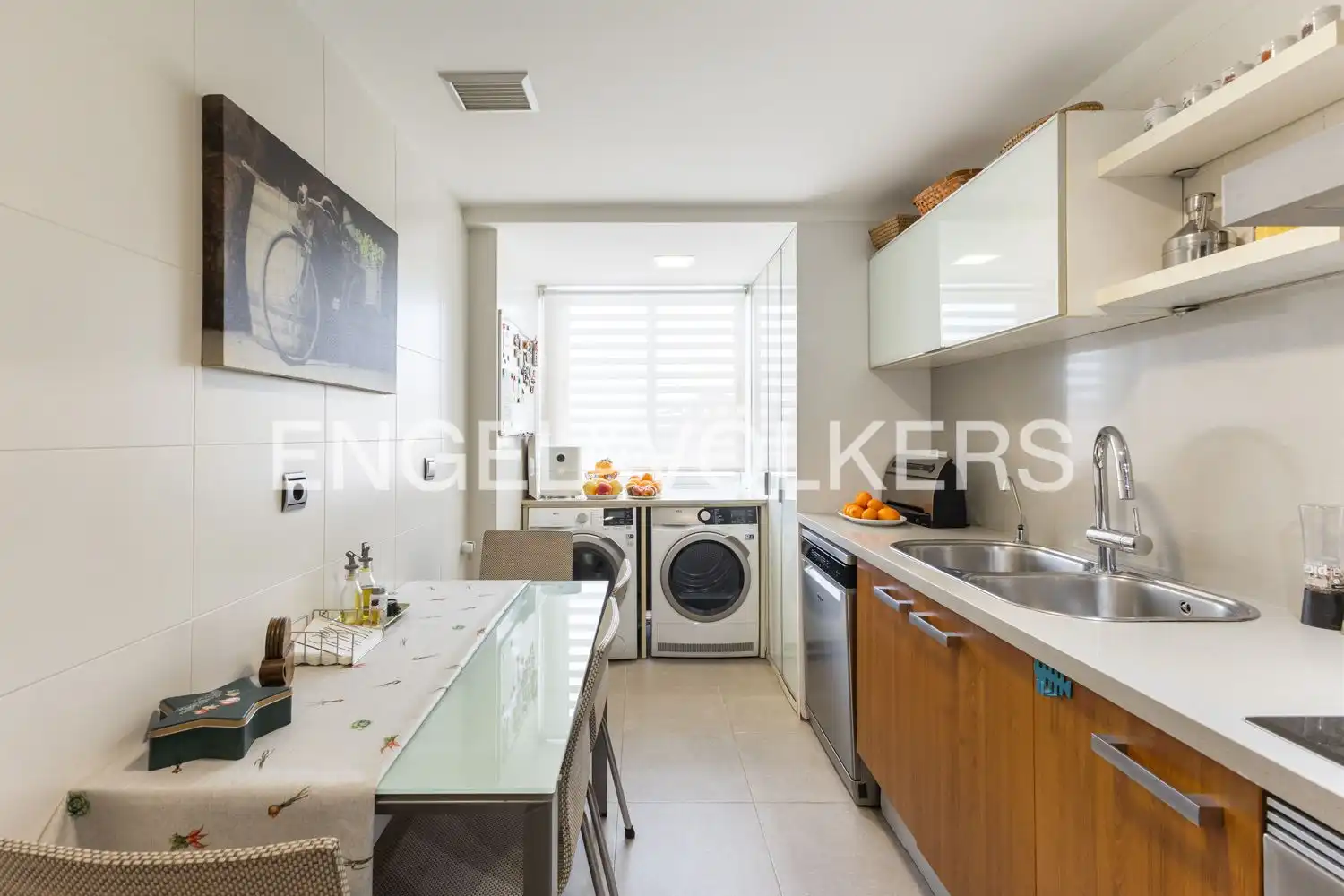 Küche von Wohnung zum Verkauf in Valencia mit Klimaanlage, Heizung und Parkett