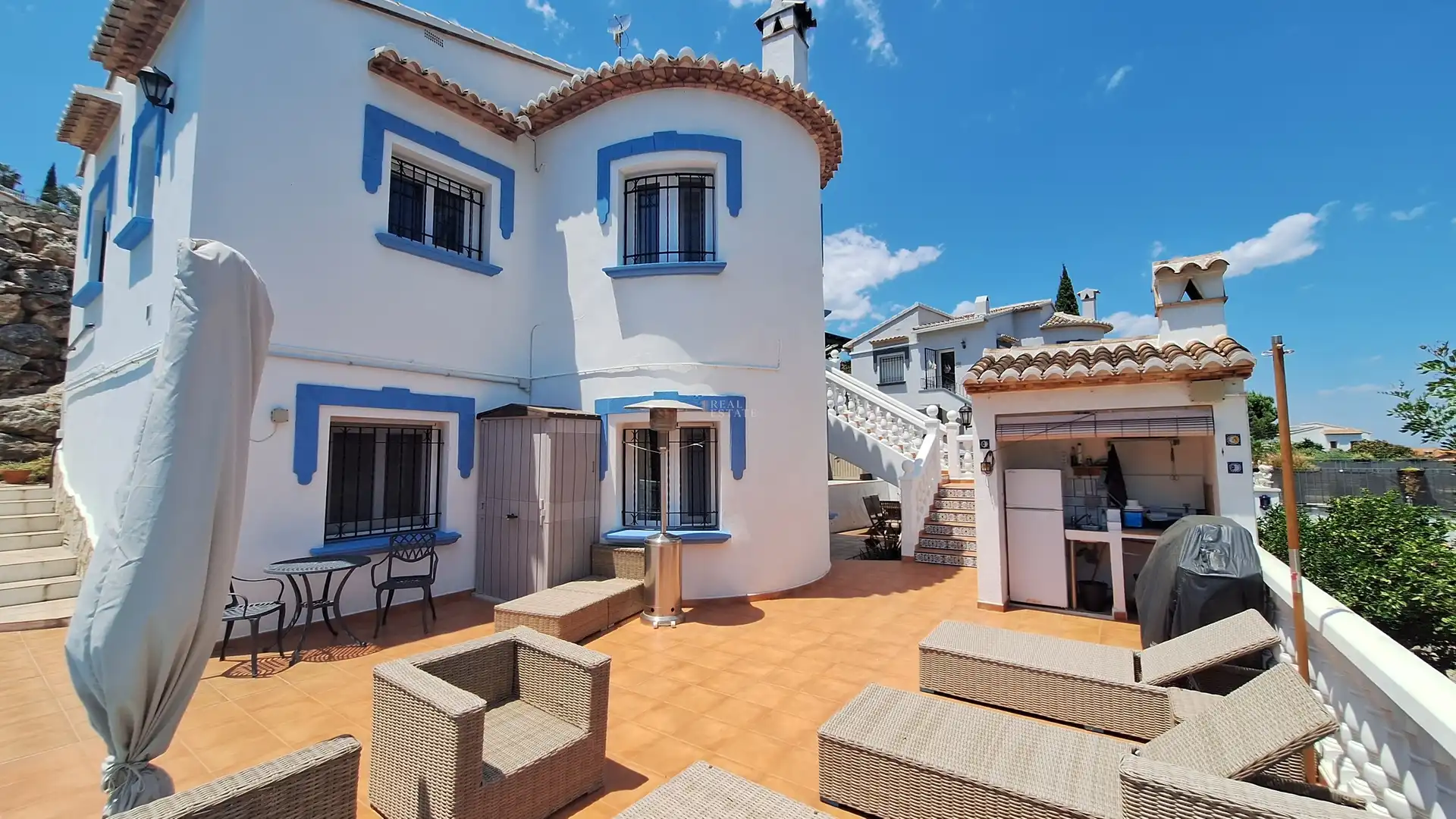 Exterior view of Houses for sale in El Ràfol d'Almúnia  with Air Conditioner, Heating and Terrace