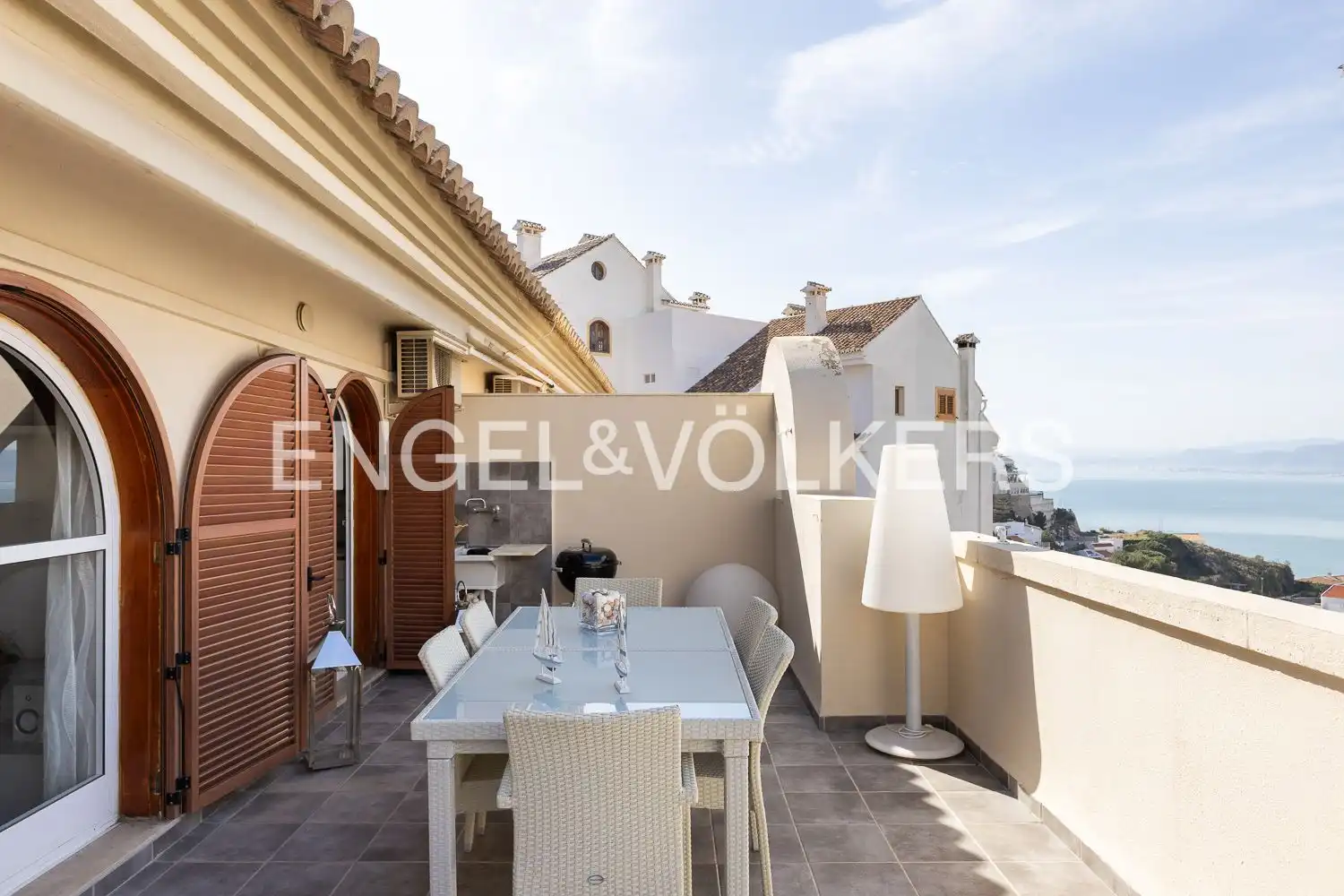 Terraza de Ático de alquiler en Cullera con Aire acondicionado, Calefacción y Parquet