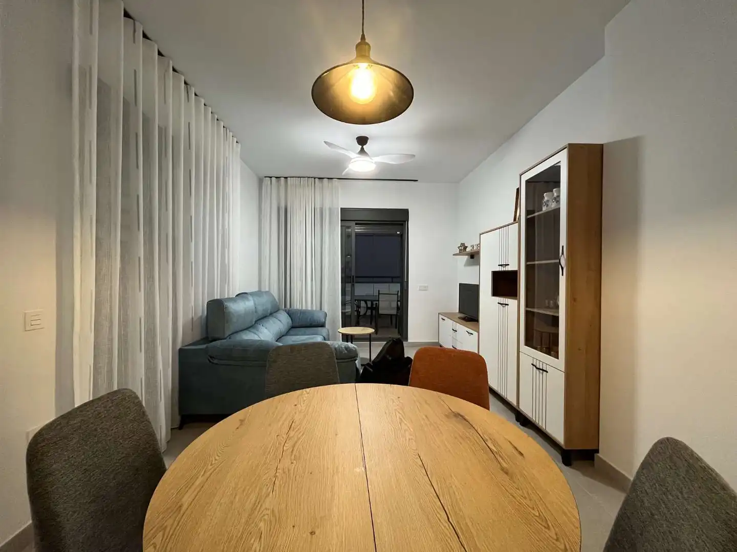 Wohnzimmer von Wohnungen zur Miete in Garrucha mit Klimaanlage, Heizung und Terrasse