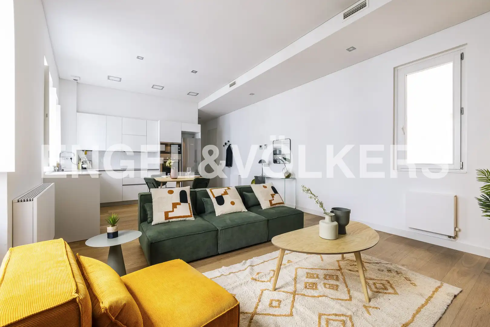 Wohnzimmer von Wohnungen zur Miete in Madrid mit Klimaanlage, Heizung und Möbliert