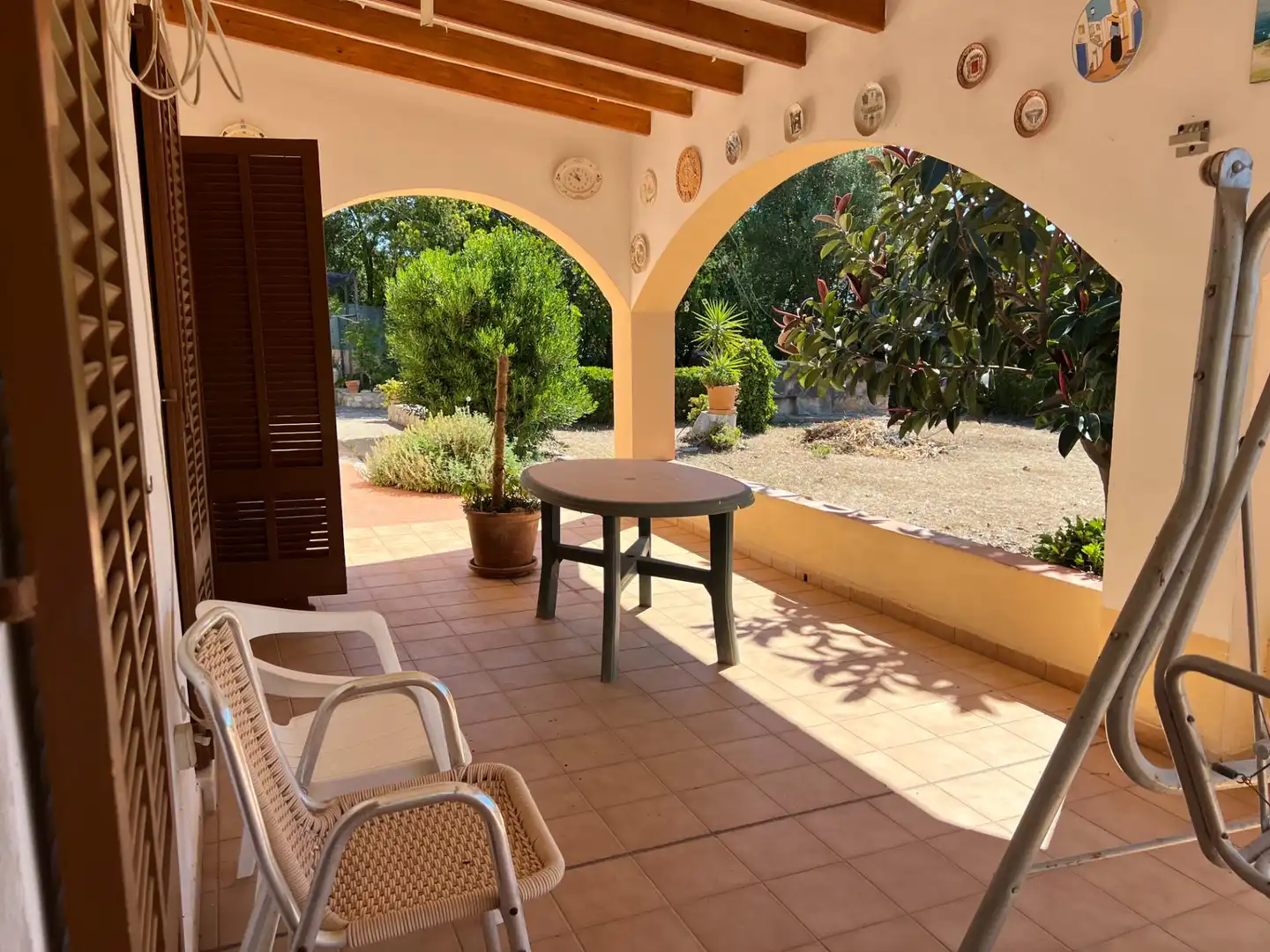 Terraza de Finca rústica en venta en Inca con Aire acondicionado, Calefacción y Jardín privado