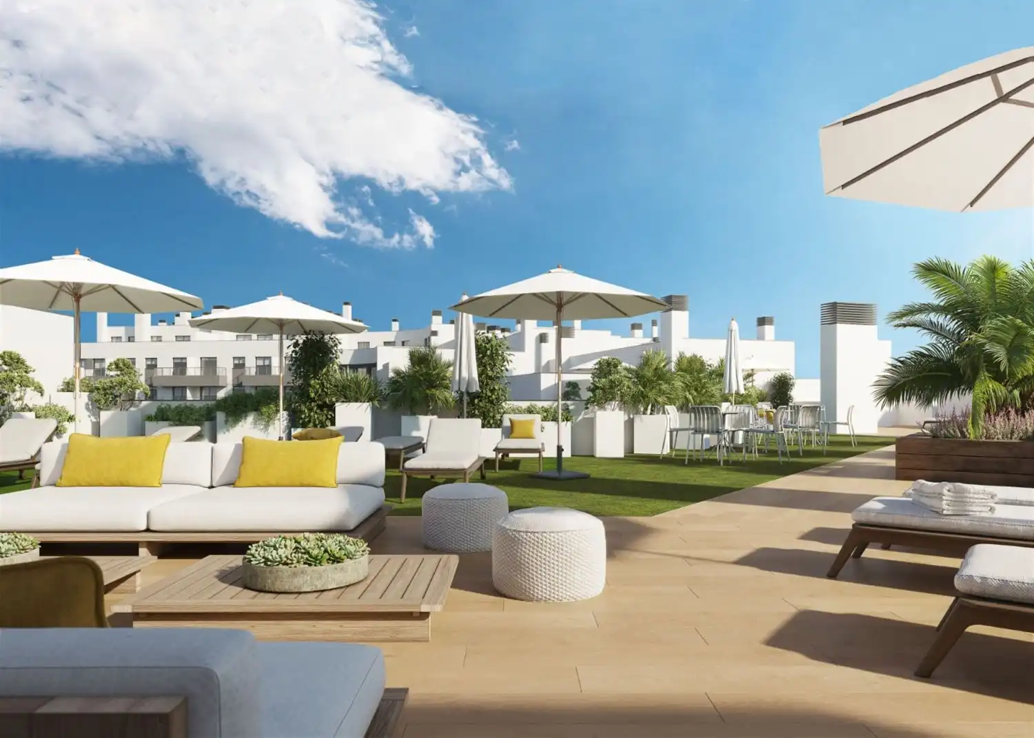 Terrace of Flat for sale in Mijas  with Air Conditioner, Heating and Terrace
