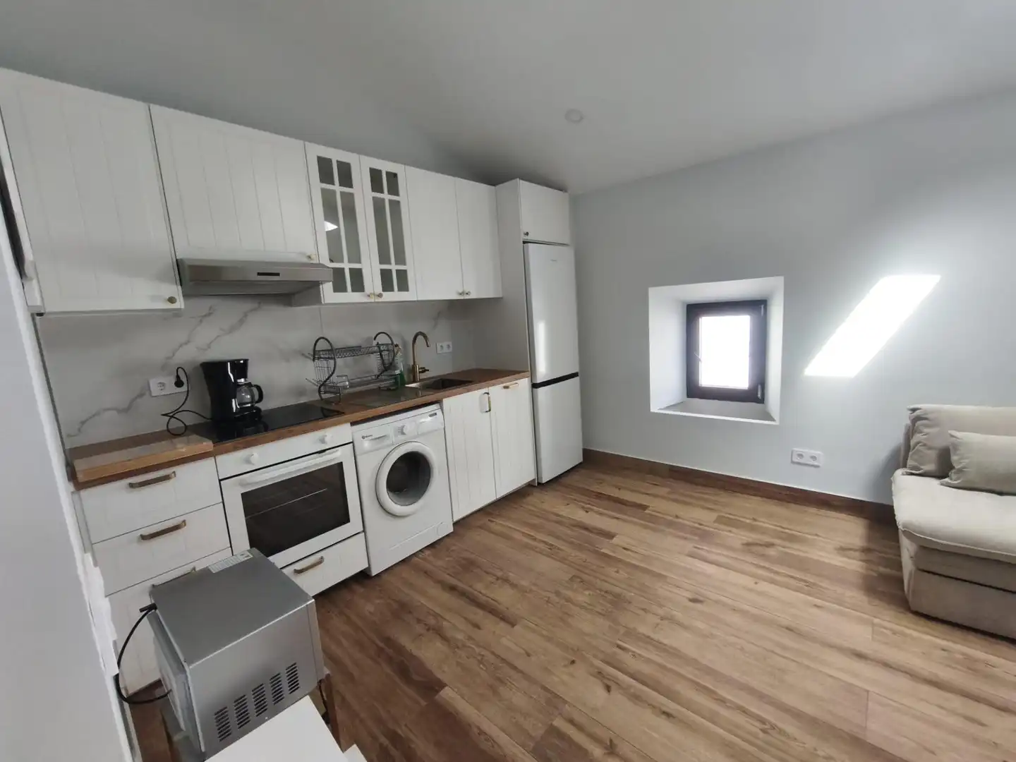 Kitchen of Apartments for rent in Colmenar  with Air Conditioner, Terrace and Furnished