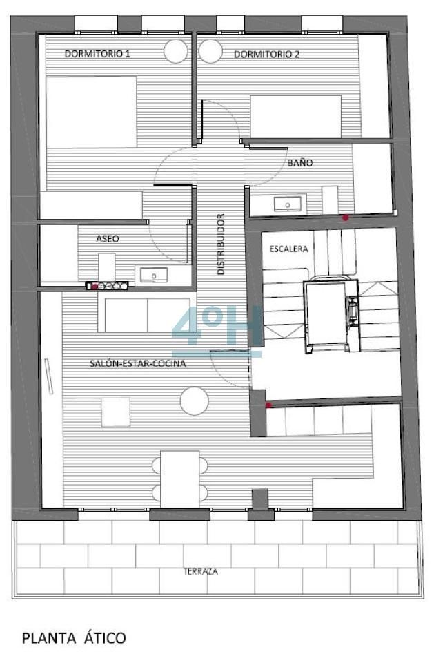 Attic for sale in Ourense Capital   with Heating and Terrace