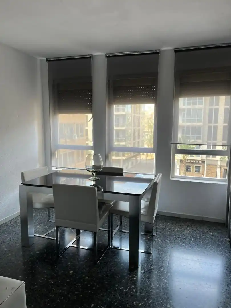 Comedor de Piso de alquiler en Elche / Elx con Jardín privado, Terraza y Amueblado