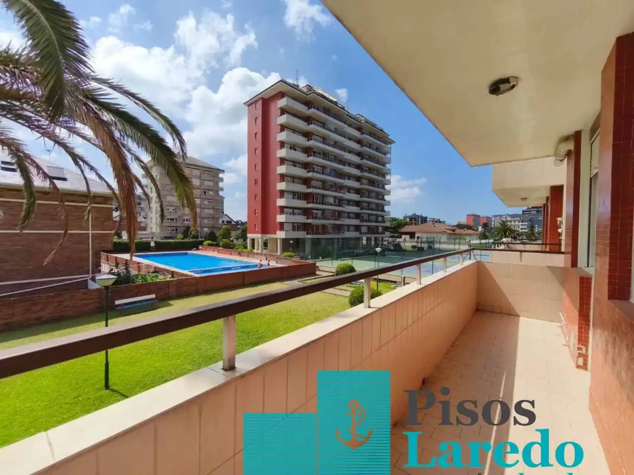 Swimming pool of Flat for sale in Laredo  with Heating, Terrace and Balcony