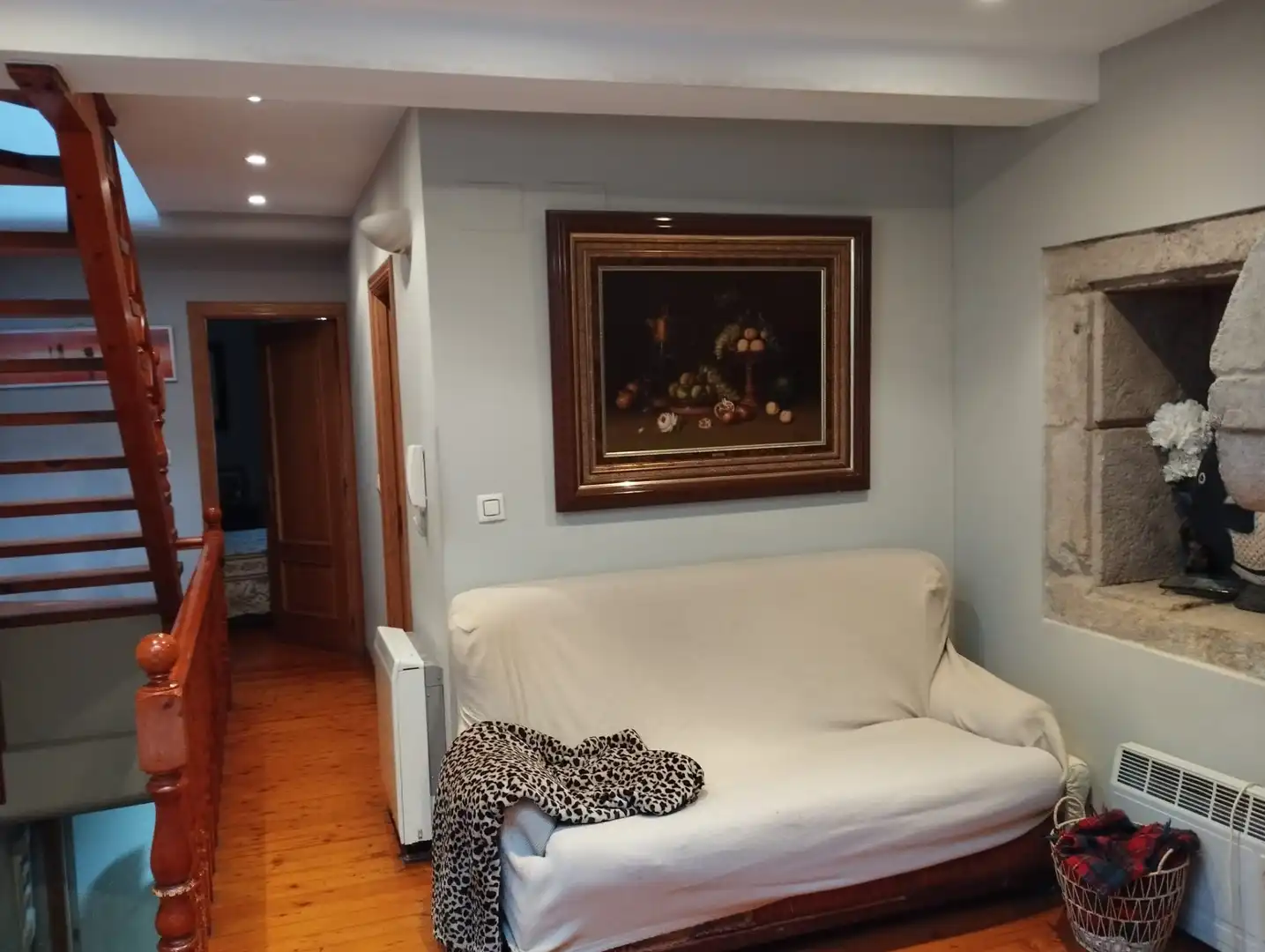 Sala de estar de Casa adosada en venta en Santiago de Compostela  con Calefacción y Terraza