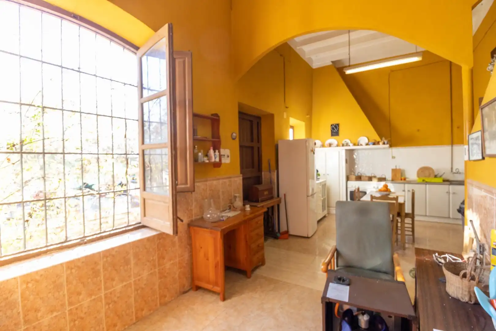 Cuina de Finca rústica en venda en Benahadux amb Aire condicionat, Jardí privat i Terrassa