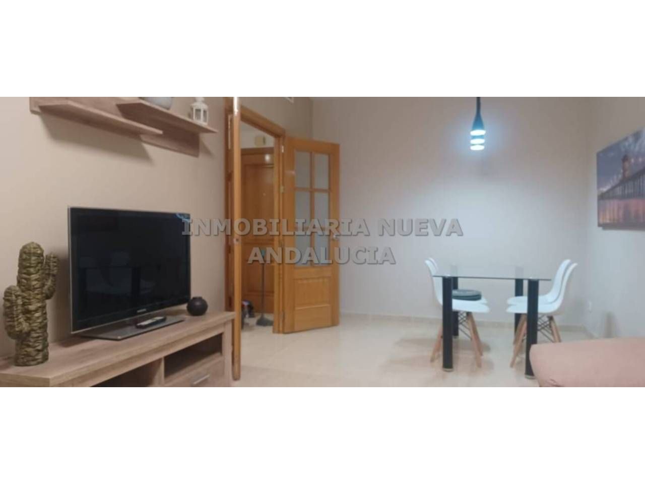 Sala d'estar de Pis de lloguer en  Almería Capital amb Aire condicionat i Moblat