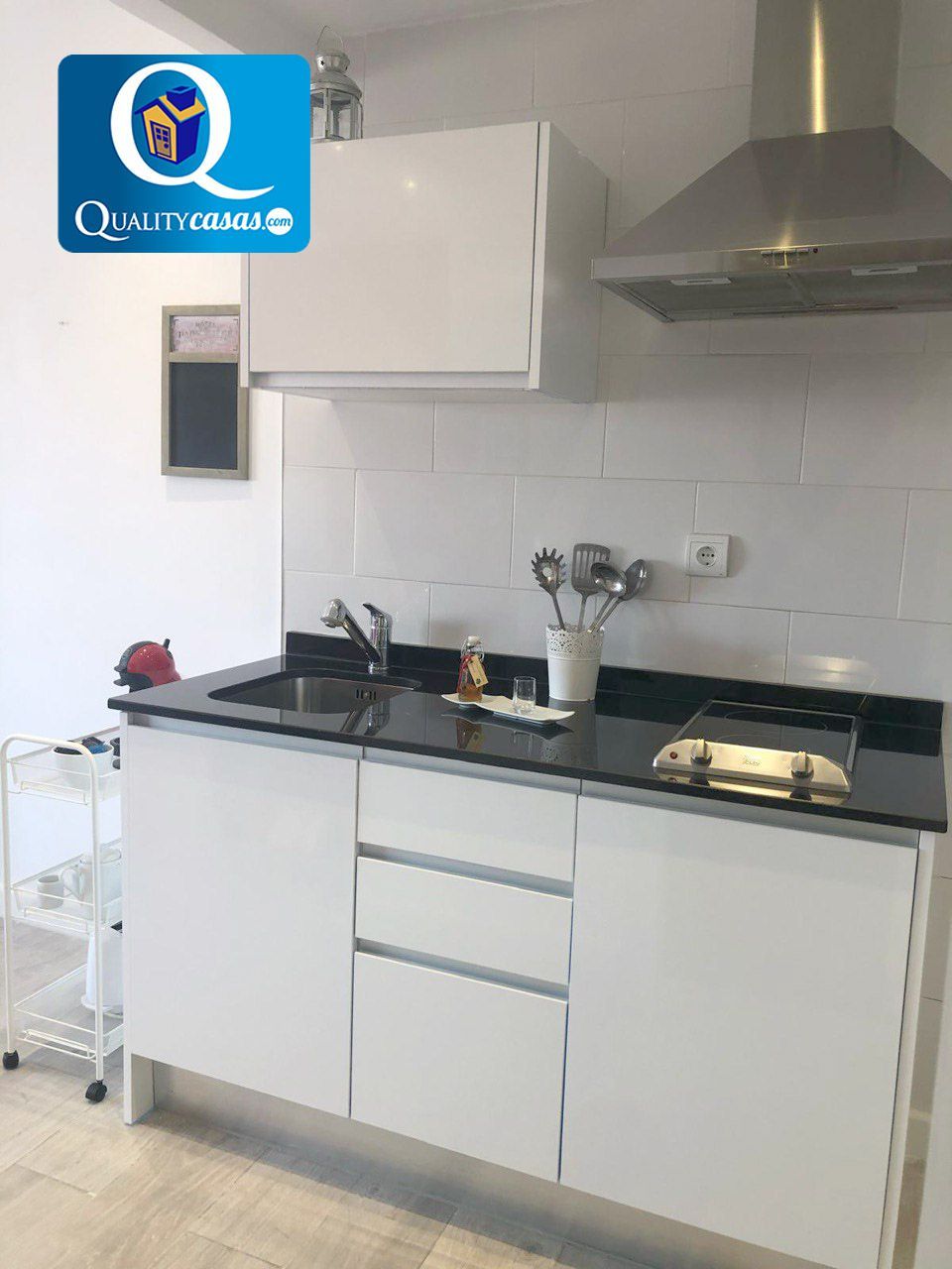 Cocina de Piso en venta en Alicante / Alacant con Aire acondicionado