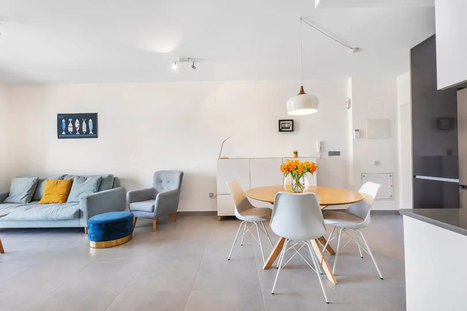 Living room of Ground floor for sale in Pilar de la Horadada  with Air Conditioner, Terrace and Swimming Pool