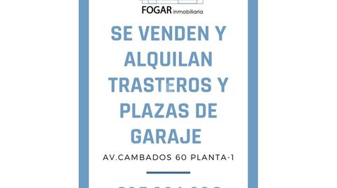 Foto 2 de Garatge de lloguer a Avenida Cambados, Sobradelo, Vilagarcía de Arousa