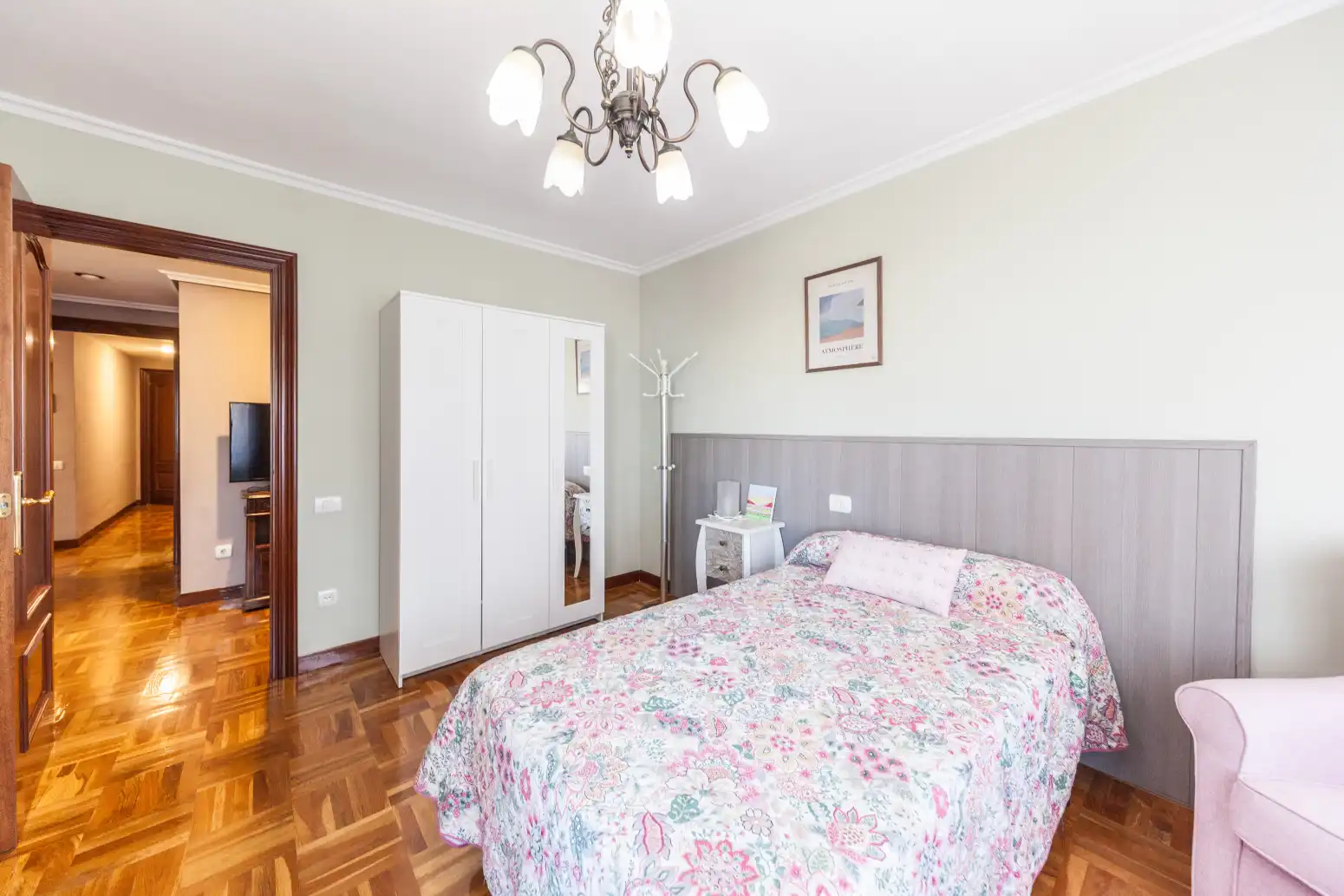 Bedroom of Flat for sale in Gijón   with Heating, Parquet flooring and Terrace