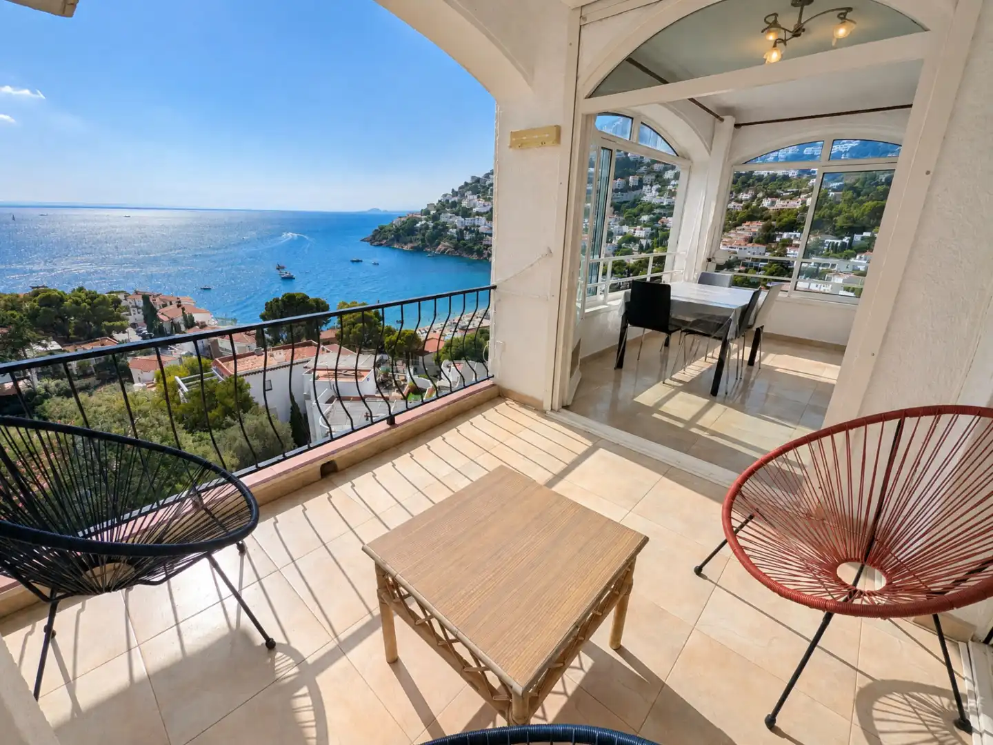 Balcony of Flat for sale in Roses  with Heating and Terrace