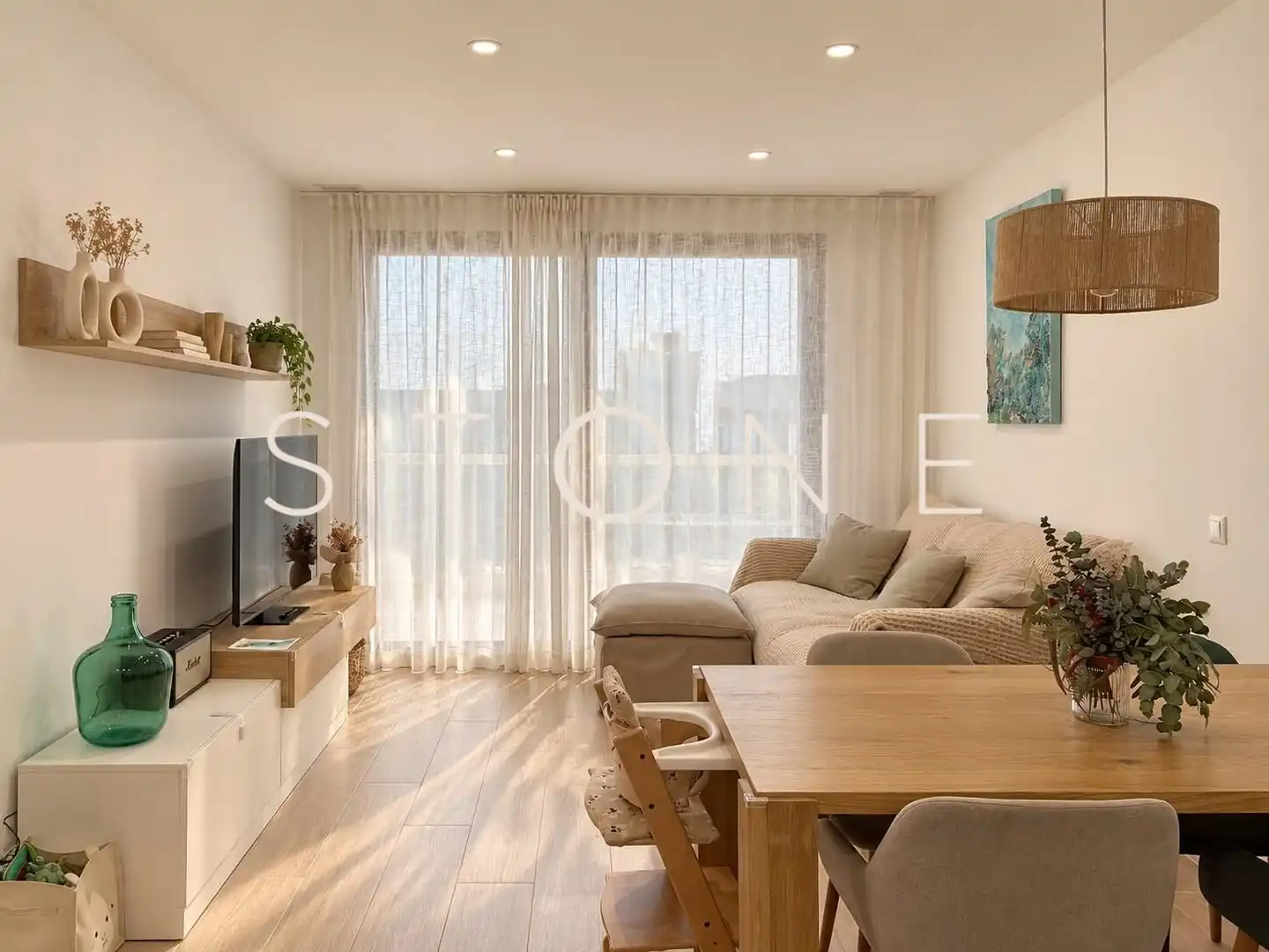 Living room of Flat for sale in Vilablareix, Girona