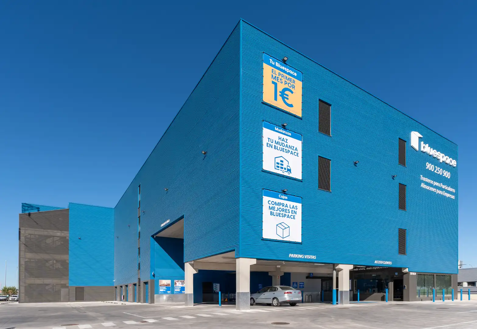 Außenansicht von Lagerraum zur Miete in Alcorcón mit Alarm